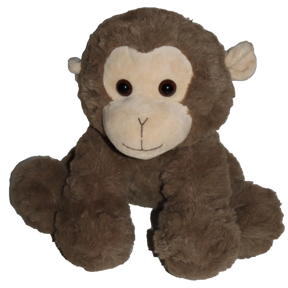 BEARINGTON COLLECTION Monkey Chimpanzee Brown 10" Stuffed Plush Toy